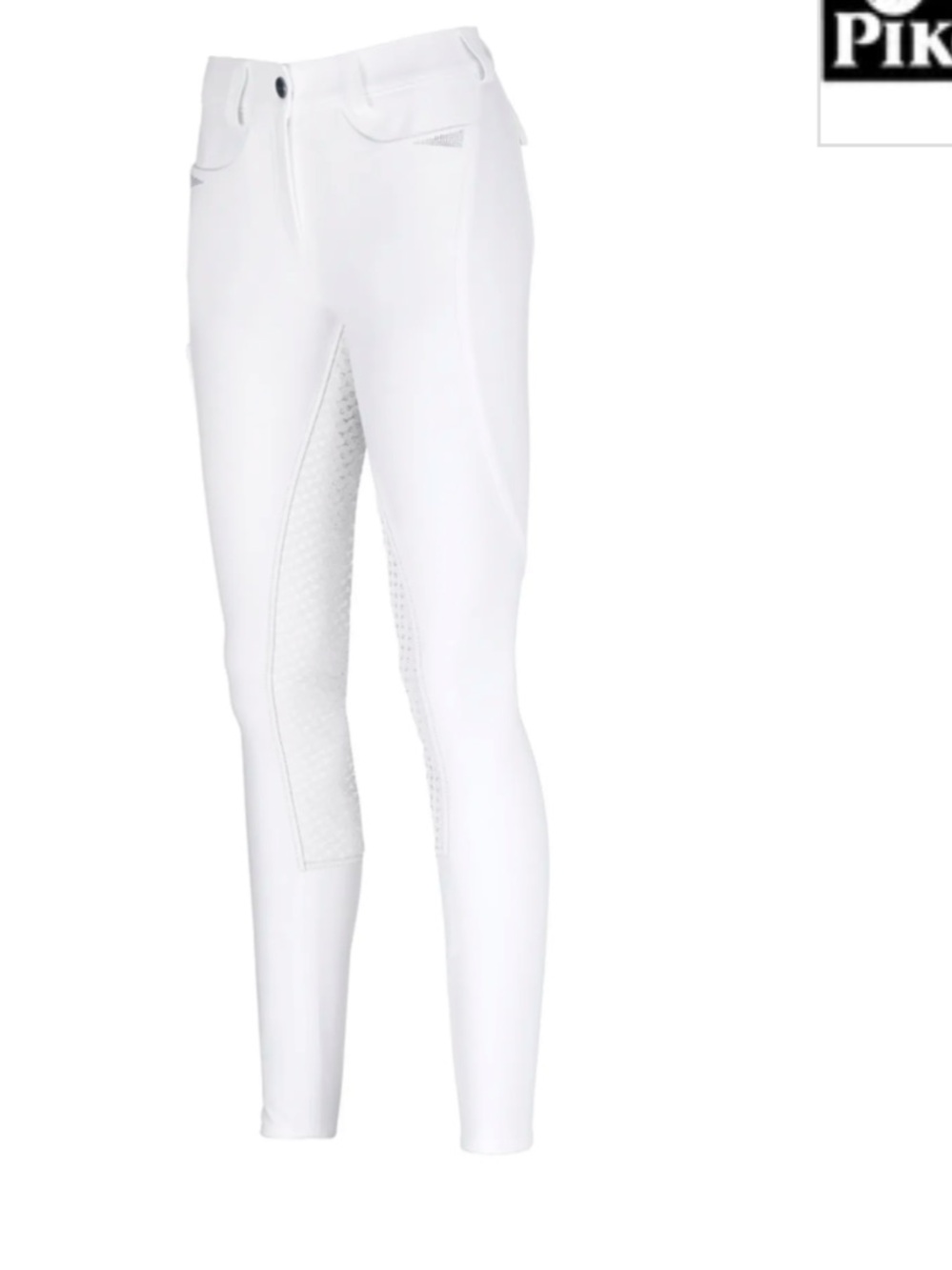Women’s 28L/80 white Pikeur Laure full grip breeches beautiful condition!